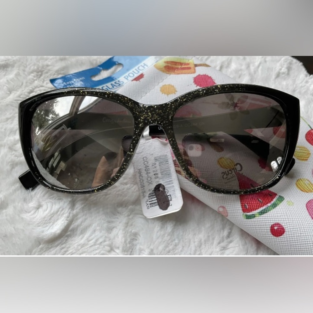 NEW Circus by Sam Edelman BLACK/GOLD frame Mirrored Sunglasses w/FREE PO…
